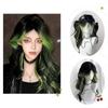Gothic Style Long Body Wave Wigs Middle Part Lolita Cosplay Wigs  Daily Use