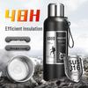 Stainless Steel Vacuum Insulated Travel Flask with Tea Infuser