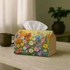 1pc Watercolor Spring Tissue Holder Featuring Floral Butterflies & Vibrant Colors, Ideal for Living And Dining Areas, Perfect for Elegant Tissue Stora