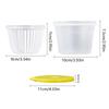 4Pcs Green Onion Fresh-Keeping Box With Lid Double-Layer Drainage Round Plastic Refrigerator Sealing Box Household