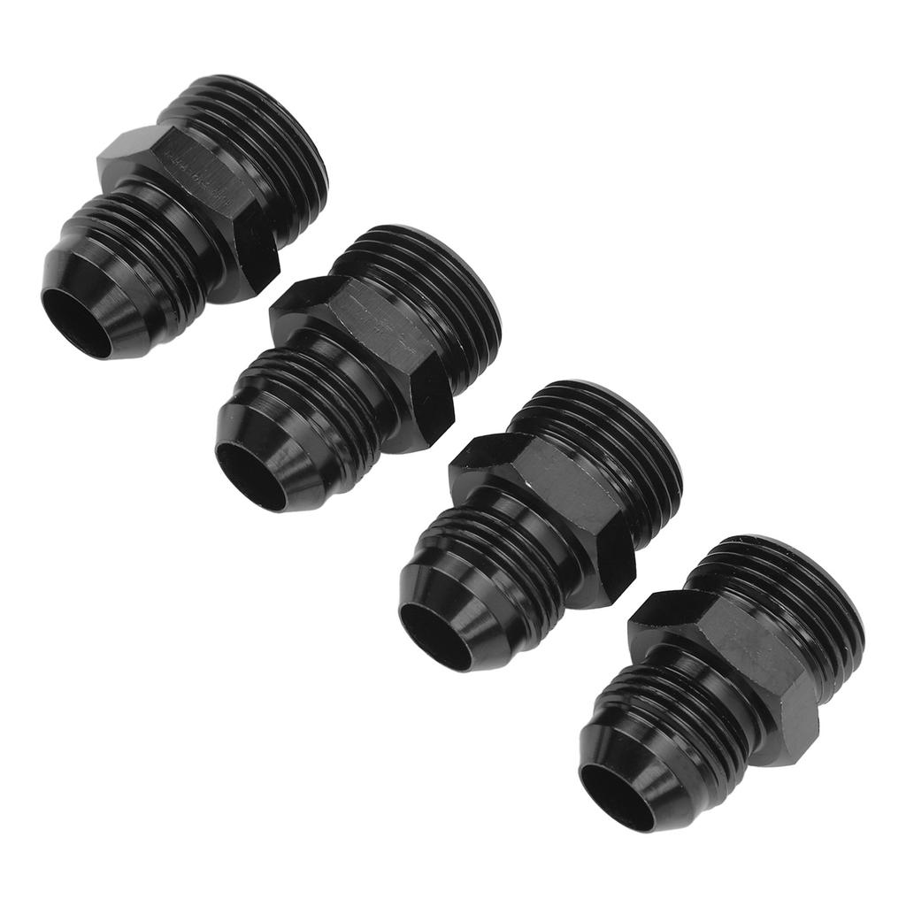 4 Peças O-Ring Boss Adaptador de Combustível Macho 1500PSI O-Ring Conexão Adaptadora para Barra de Combustível Resfriador de Óleo Bomba de Combustível 10AN ORB