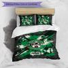 Hibernian FC Set Lenzuola Stampato 3 Pezzi Copripiumino Traspirante con Federe Biancheria da Letto Decorativa per Camera da Letto Casa