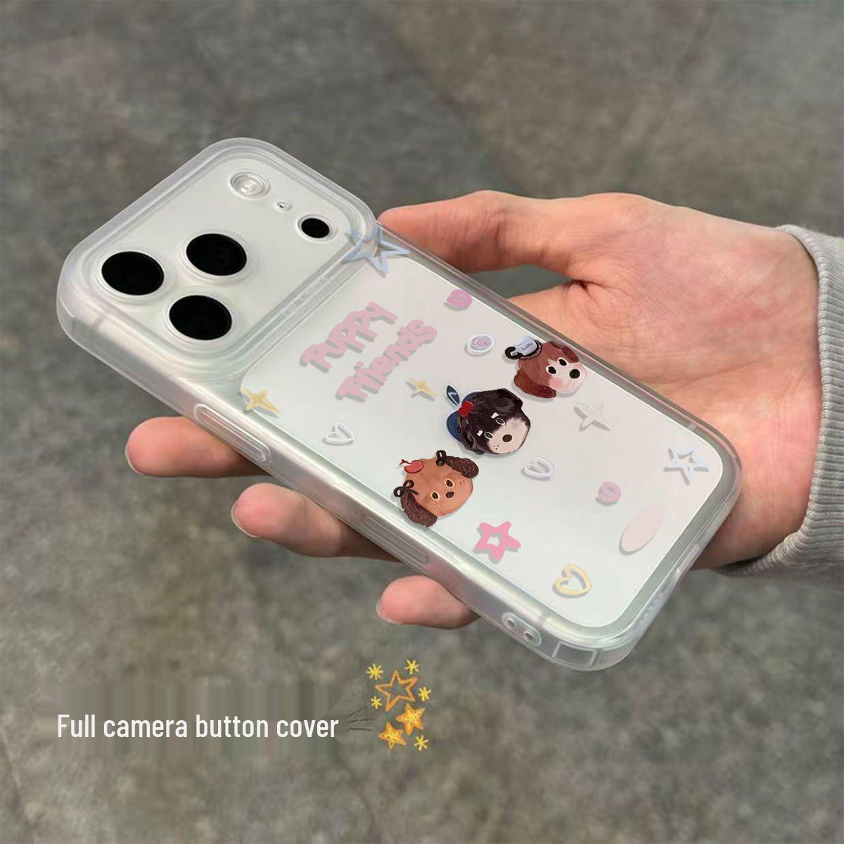 

Transparent Lightweight Button Case for Apple 17/16/15/14/13 and 17 Pro Max. Apple 15 Pro