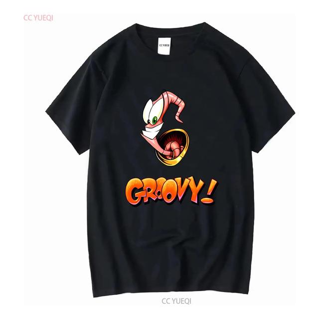 T-shirt With Cartoon Character Earthworm Jim Gro XXL