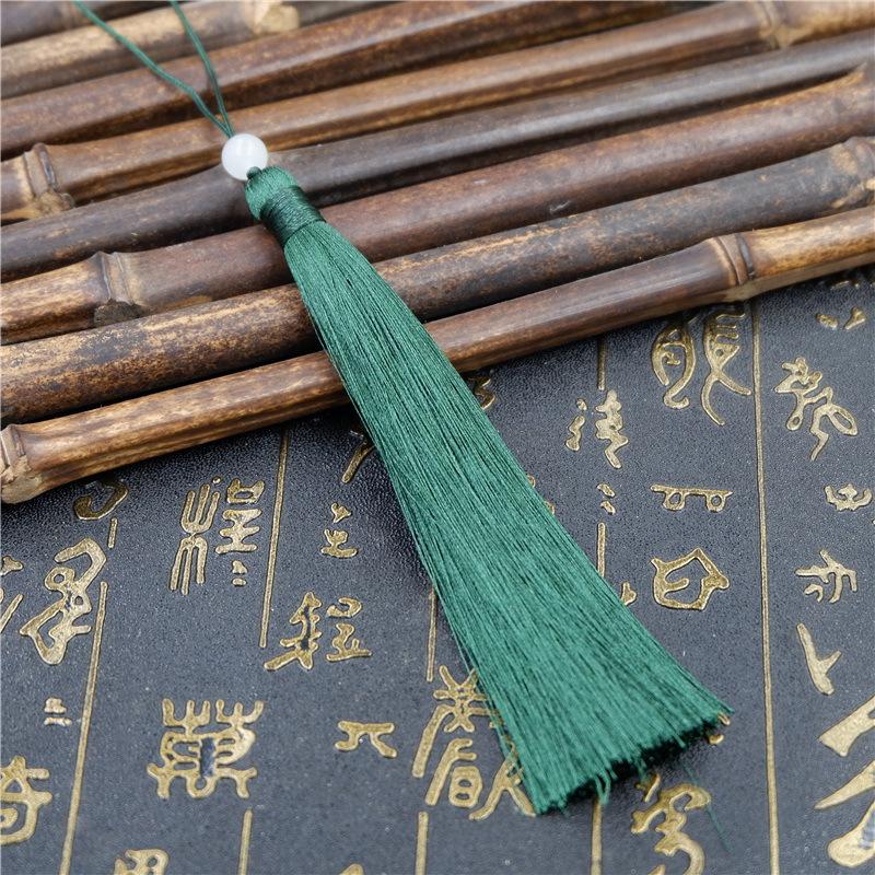 Make Sachet Fringed Ears Long 12Cm Ice Silk Hanging Ears Diy Fan Pendant Hanfu Fringed Accessories Pendant Antique Ears