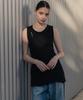 HARDCORE HAPPINESS Holstring Layered Top_Black