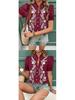 Spring/Summer Women's Puff Sleeve Cotton Embroidered Button Cardigan Top
