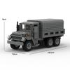 World War II US Military Truck M35 Transport Armored Vehicle MOC Building Blocks Troop Truck Children's Car Toy Birthday Gift