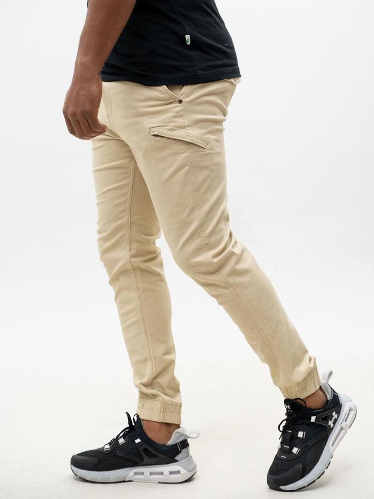 Men's Beige Jogger Pants MyStars Classic 30