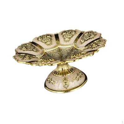 Fruit Bowl Cake Stand Rack Metal Footed Pastry Plate Serving Tray Snack Dish for Candy Cupcake