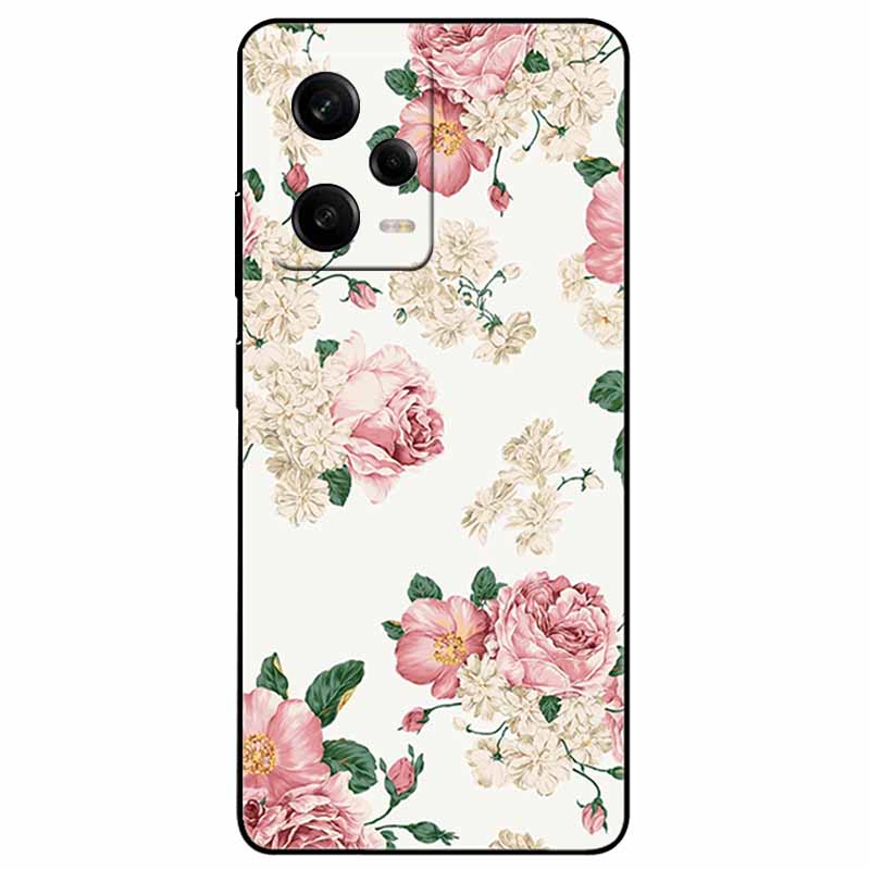 For Redmi Note 12 Pro 5G Case Note12 Covers TPU Black Silicone Starry Cover for Xiaomi Redmi Note 12 Pro+ 5G Plus Cartoon Soft