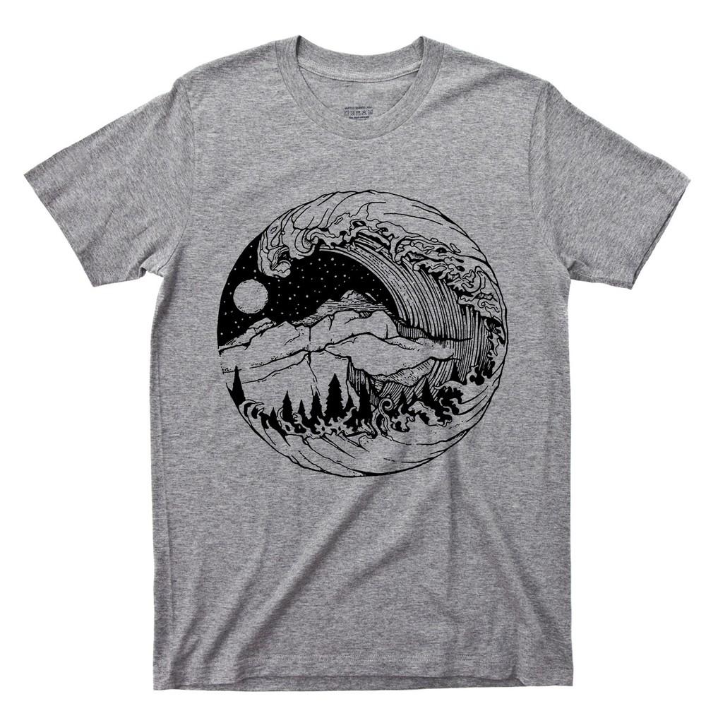 

Tsunami T Shirt Hurricane Storms Breaking Ocean Rogue Waves Sea Shipwrecks Tee S