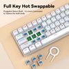 T-WOLF Mechanical Keyboard 61 Keys Gaming Keybaord Wired Full Key Hot-Swappable PC Mechanical Keyboard Computer Accessories