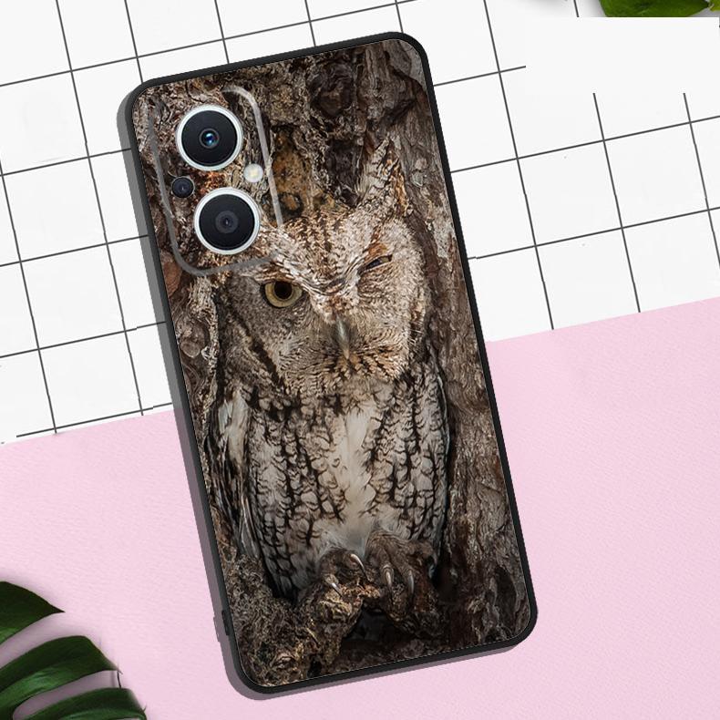 Camouflage Owl Case For OPPO Reno 13F 13 12 12F 11 11F 8T 7 8 10 Pro OPPO Find X8 Pro X6 X3 X5 Lite Cover