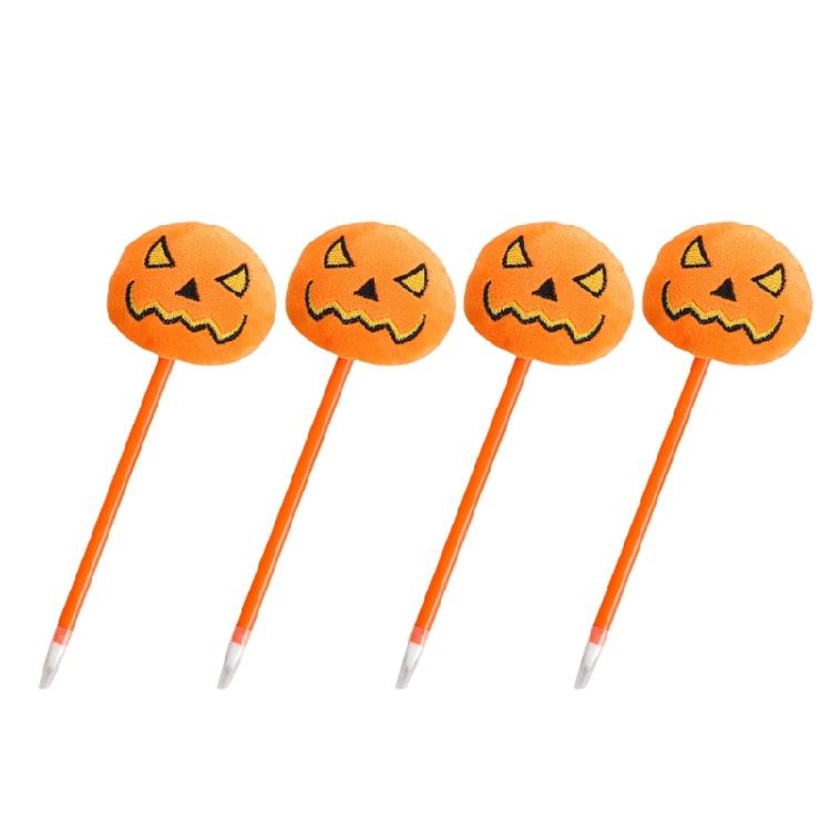 4Pcs Halloween Pumpkins Gel Pen Novelty Writing Pen 0.7mm Pen Tip Smooth to Write Halloween Party Supplies