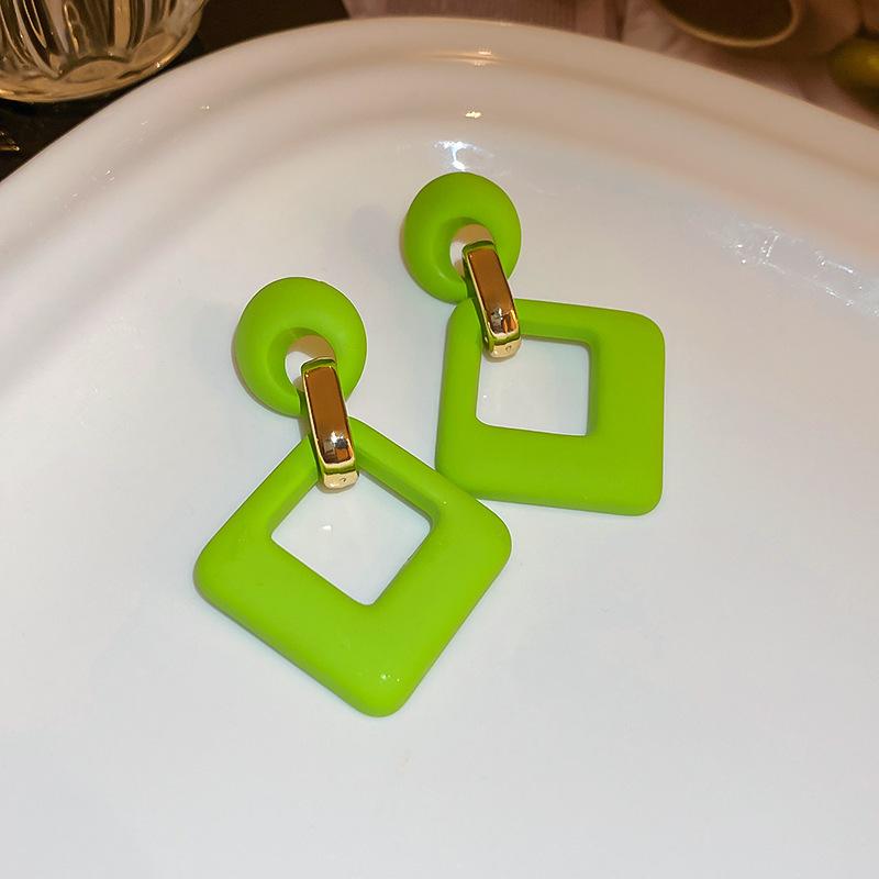 Mori Butterfly Flower Green Earrings Temperament Versatile Stud Earrings Personality Sweet Small Fresh Earrings