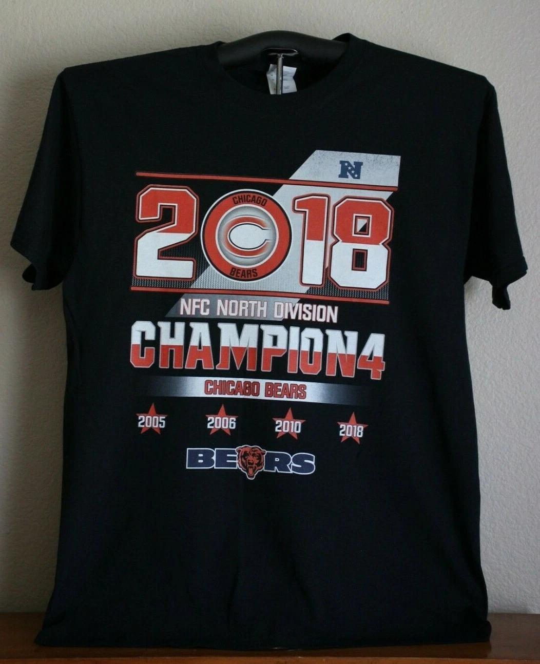 2018 CHICAGO BEARS FOOTBALL CHAMPION4 T-Shirt Large in Black 2XL