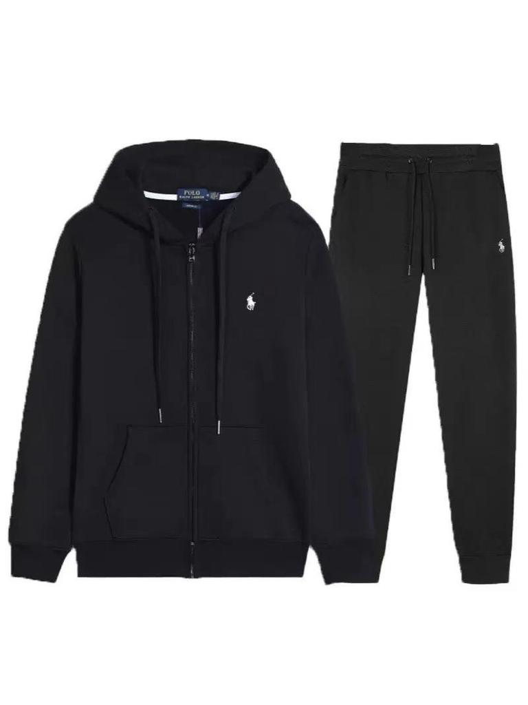 2025 Trendiges Herren-Stickerei-Cardigan-Hoodie & Hosen-Set - Frühling/Herbst Freizeitkleidung