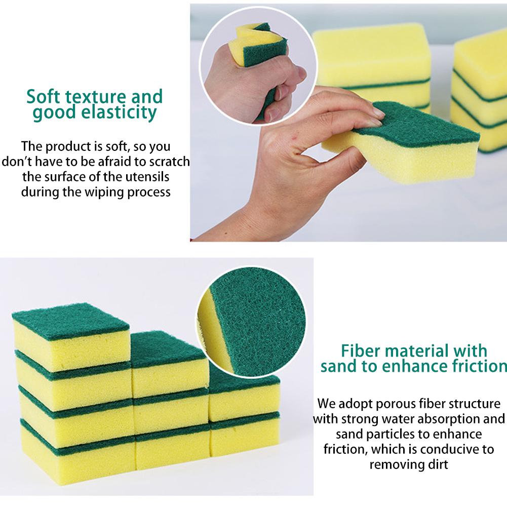 30PCS Kitchen Dishwashing Sponge Absorbent Cleaning Sponge Block for Cleaning Tableware Cooking Utensil Steelware Tableware Sets