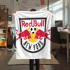 New York Red Bulls Printed Flannel Blanket, soft throw for bedroom sofa, washable,soccer fan merchandise, great gift.