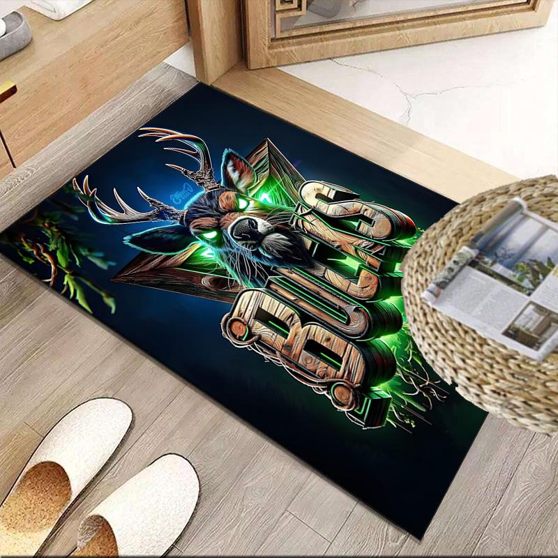 Bucks Team Logo Carpet, Kitchen Rugs, Yoga Mat, Non-Slip Mats, Rug for Bathroom, Living Room Bedroom, Camping Rugs Christmas Gift