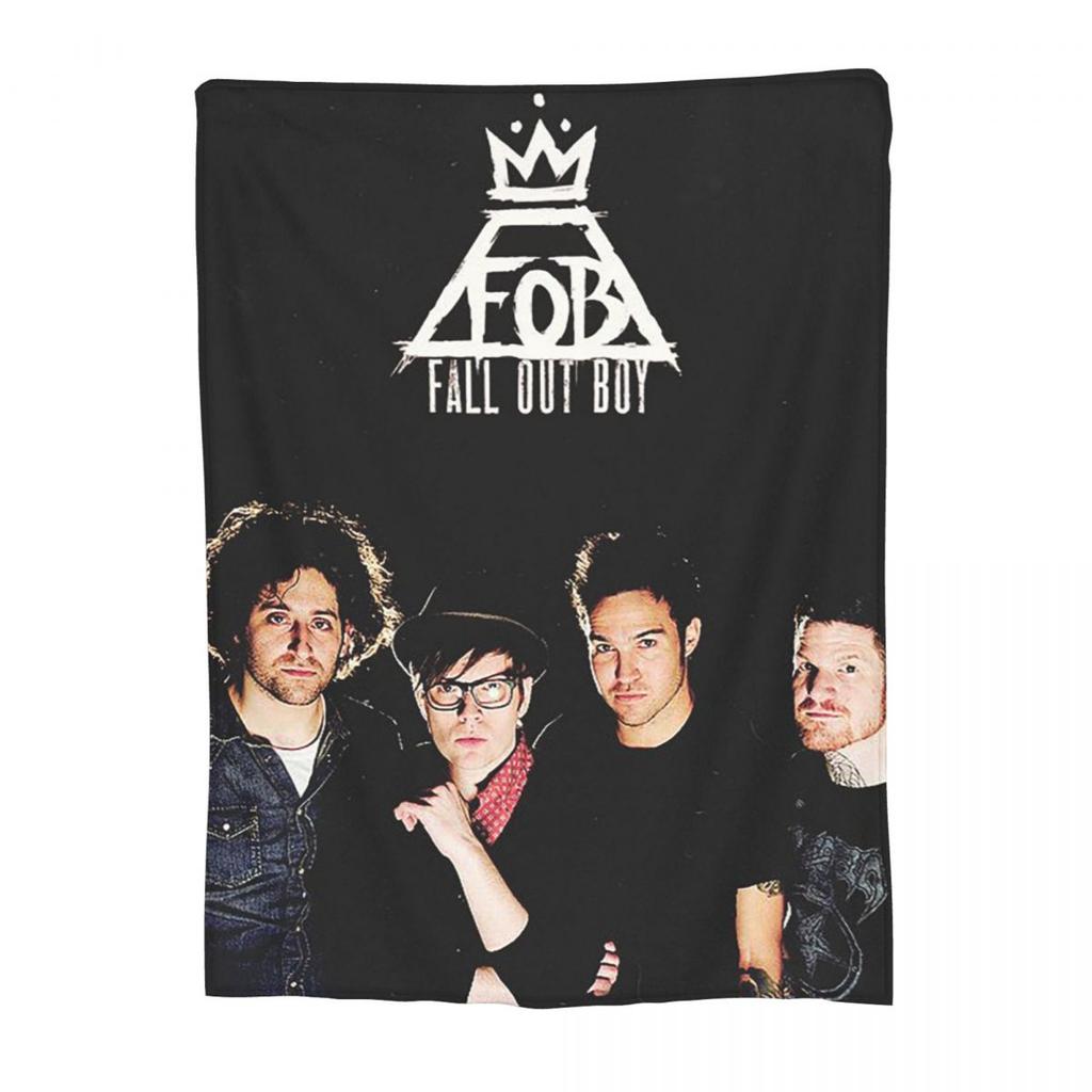Coperta Fall Out Boy Morbida Calda Coperta in Flanella Copriletto per Letto Soggiorno Picnic Viaggio Casa Divano