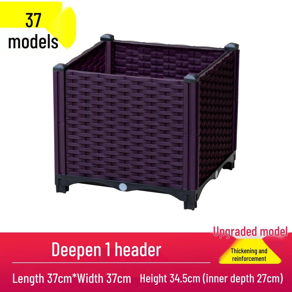 Large Outdoor Plastic Elevated Vegetable Planter Box for Balcony Gardening