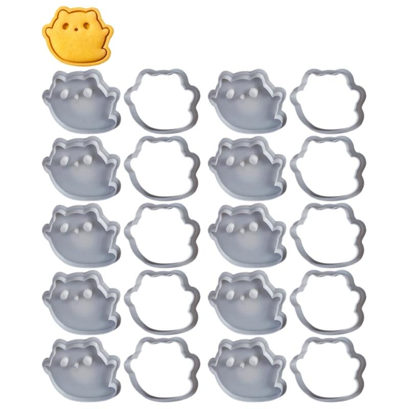 

Set of 10 Biscuits Molds Japanese Inspires Cookie Cutter Cake Decorating Tool Kitchenwares for Baking Enthusiasts