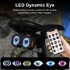 Yousheng Demon Eyes Fiets Achterlicht App Gestuurd IP64 Waterdicht USB Oplaadbaar MTB Racefiets Mountainbike Nacht Rijden Waarschuwing Achterlicht