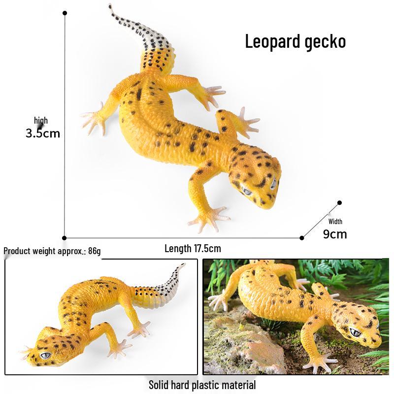 Reptile Simulation Leopard Gecko Figurine: Children s Educational Lizard Model Ornament