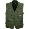 Heren Vis Fotografie Multi-Pocket Vest Outdoor Tactisch Klimsport Vest Effen Kleur Ademend Mouwloos Jack