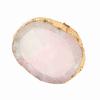 Resin Nail Art Palette Paint Drawing Color Dish Golden Edge Manicure Nail DIY Tool Pink