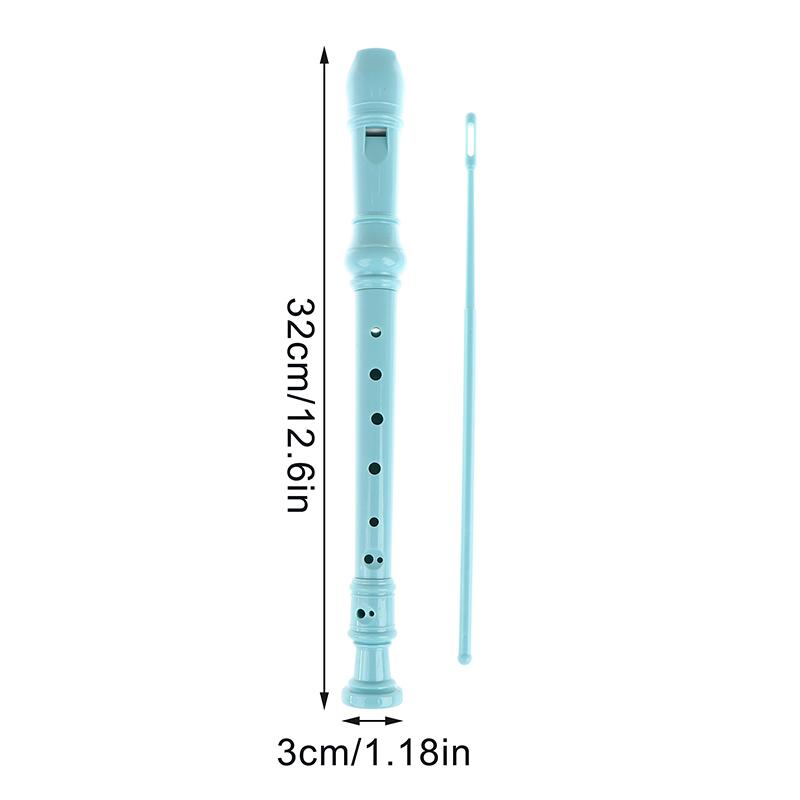 8-Hole Flute Set Vertical Flute Beginners Professional Practice Recorders Abs Flute With Cleaning Rod Orff Woodwinds Instruments