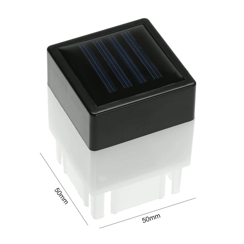 White/Warm Light LED Solar Light Waterproof Fence Post Pool Garden Lamp  Garden Decoration