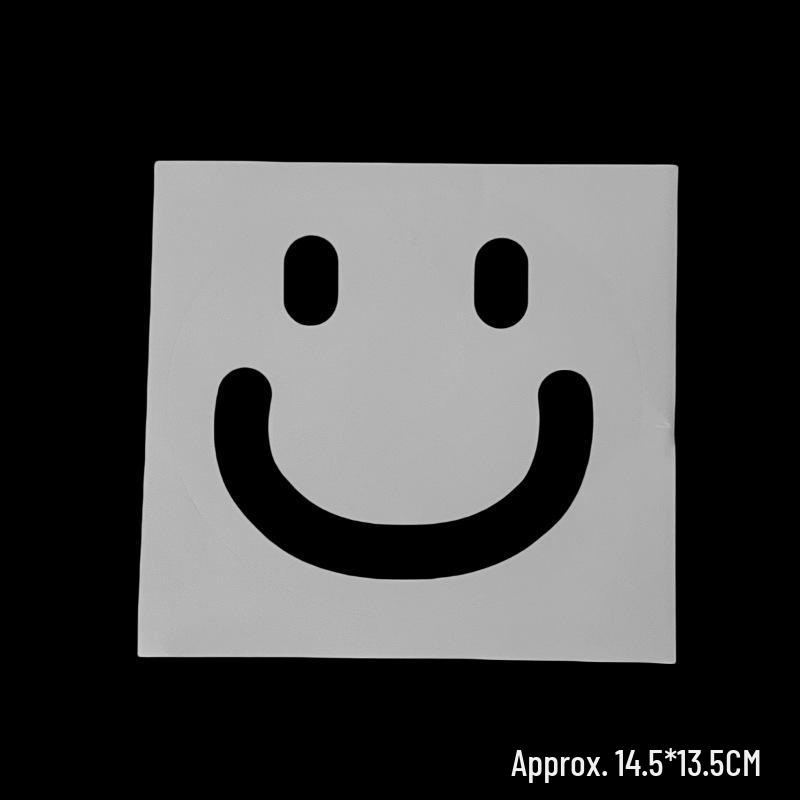 Large Smiling Face Bobo Balloons with Adhesive Letter Stickers for Party Decorations