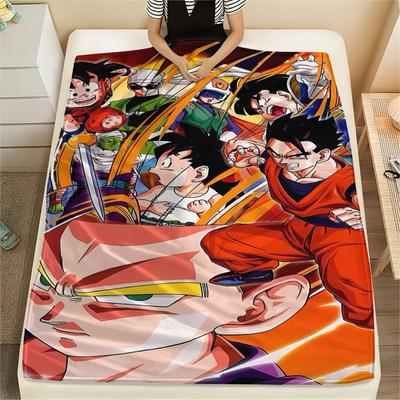 Coperta in Flanella con Stampa Personaggi Dragon Ball, Alta qualità Confortevole per Tutte le Stagioni, Arredamento per la Casa, Calore e Comfort, Perfetta per Regali di Natale