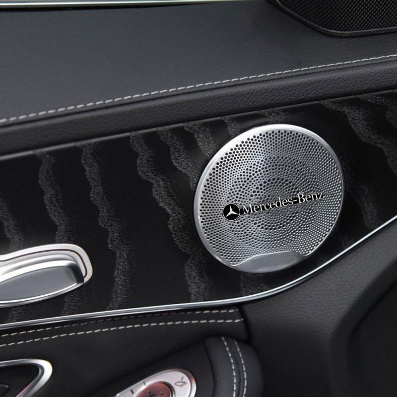 FA02Car Audio Decorate 3D Aluminum Badge Emblem Sticker For Mercedes Benz E260 E200 E300 W205 W212 W166 W176 W242 S212 X166 A180