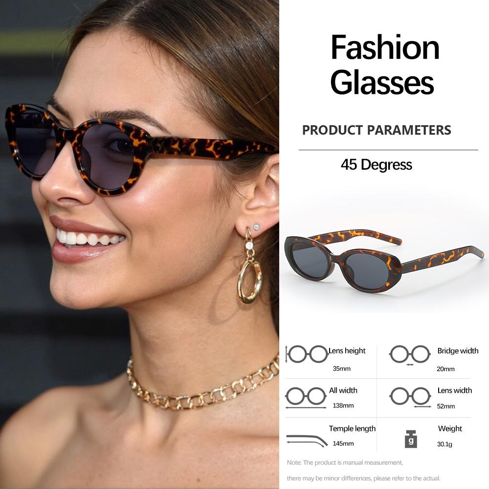 Vintage New In Sunglasses For Women Minimalist Retro Round Frame Glasses For Daily Artistic Wear Sunglasses Women