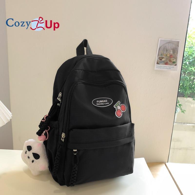 

Нейлоновый дышащий, износостойкий, ударопрочный рюкзак для отдыха, тонкий клетчатый рюкзак для студентов колледжа 25x15x33cm чёрный