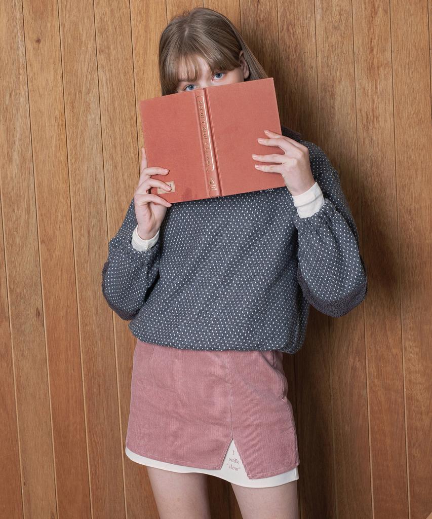 Dear Fear Slow Corduroy Skirt Pink