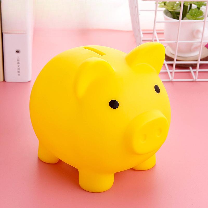 Piggy Bank,Unbreakable Plastic Money Bank,Coin Bank for Girls and Boys,Medium Size Piggy Banks, Practical Gifts for Birthday, Easter, Christmas (Pink)