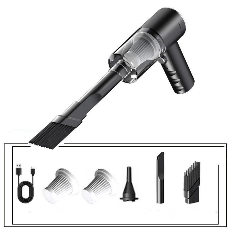 

Практичный автомобильный пылесос, сильное всасывание, малошумная глубокая очистка чёрный