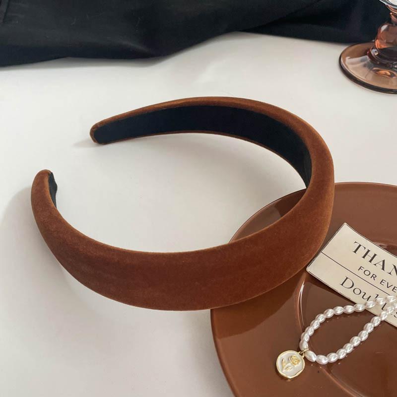 

Винтажная бархатная повязка на голову широкая перекрещенная тонкая мягкая повязка для волос однотонные повязки простые повседневные женские аксессуары для волос