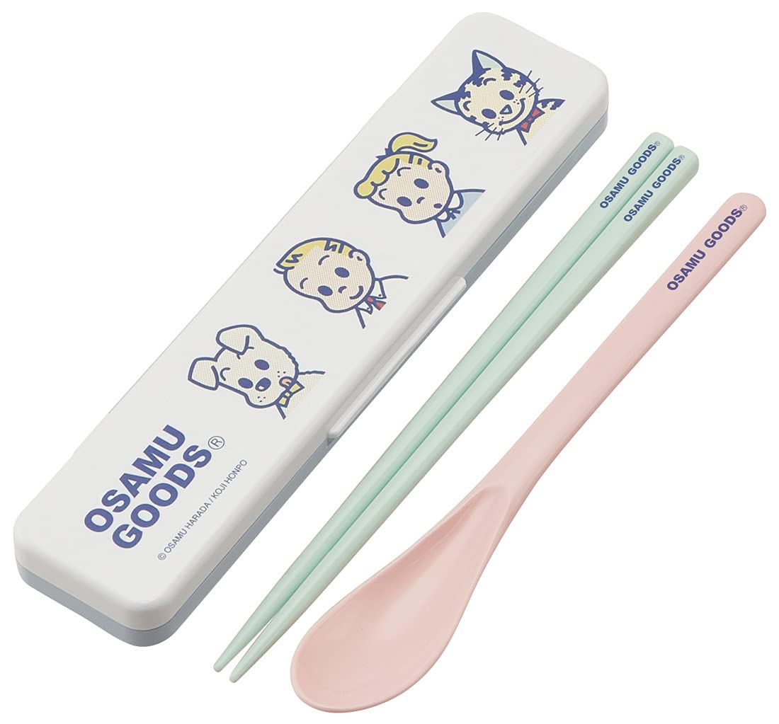 

Набор палочек и ложки Skater с ионами серебра Osamu Made in Set, Антибактериальный Ag+, Товары, ЛИЦО, Япония, 18см, CCS3SAAG-A