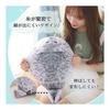 EU SOU Seal Body Pillow Cushion Stuffed Animal Realistic Animal Fluffy Chewy Sleeping Pillow Nap Pillow (30cm, Gray)