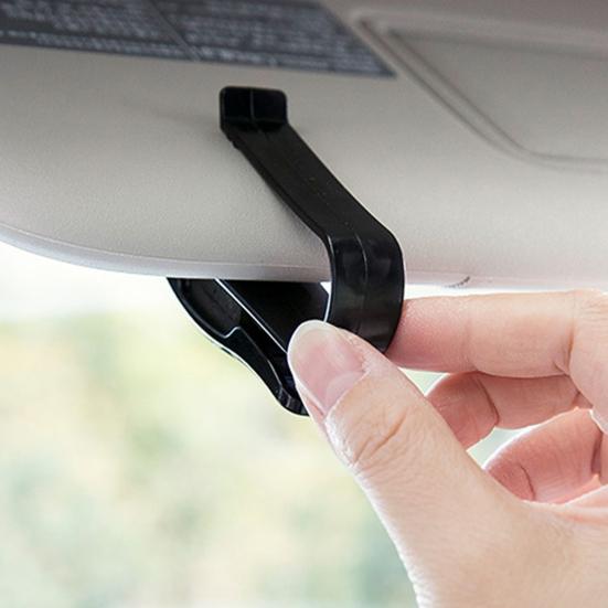 Set 4 Portaocchiali Magnetici Per Auto In Finta Pelle – Si Aggancia Alla Visiera, Tiene Occhiali, Carte E Penne, Adatto A Tutti I Modelli
