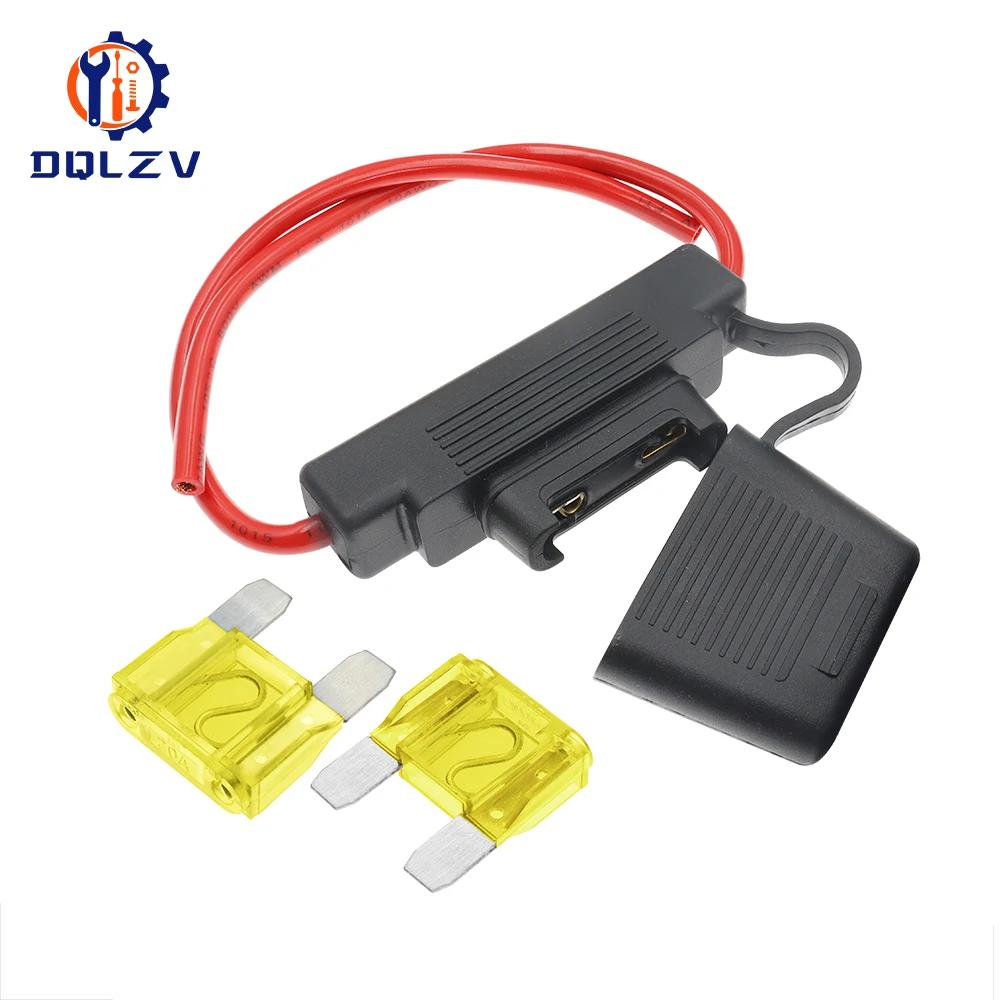 

1PCS 8 10 AWG 8AWG 10AWG Wire Maxi Car Fuse Holder Water-resistant Waterproof Automotive With Cover Inline Auto with maxfuse 60A No Fuse