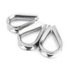 304 Stainless Steel Cable Wire Rope Protective Sleeve M1.5-M16 Thimbles Rigging Chicken Heart Ring for Workpiece Fixing