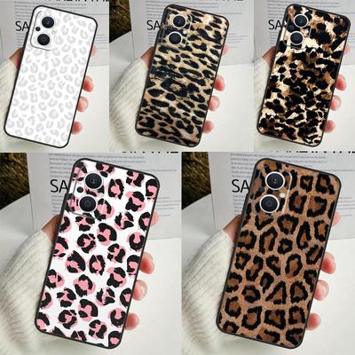 Etui z afrykańskim panterkowym wzorem dla OPPO Reno 8 7 6 5 4 Lite 8T 5Z 4Z 10 11F OPPO Find X5 X6 Pro X2 Neo X3 Lite Pokrowiec