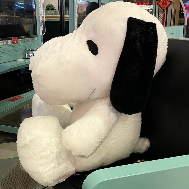 Large Cartoon Snoopy Plush Toy - Cute Puppy Pillow Doll for Girls' Birthday